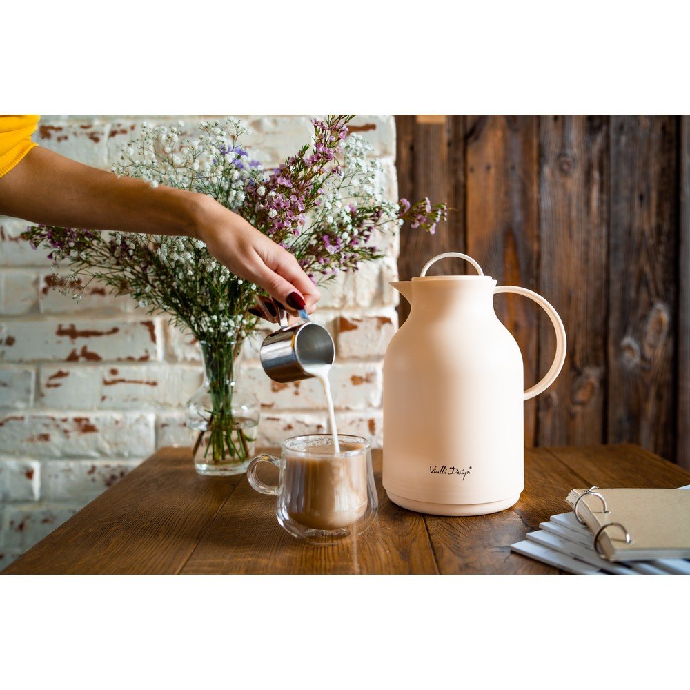 Béžová termoska Vialli Design, 1 l - Obrázek 2