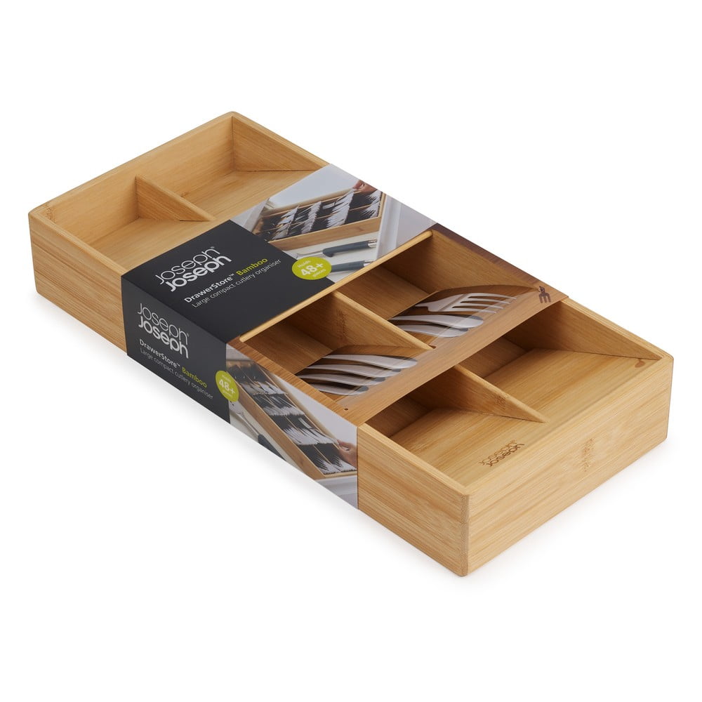 Bambusový příborník do zásuvky v přírodní barvě 17,5 x 38 cm DrawerStore – Joseph Joseph - Obrázek 2