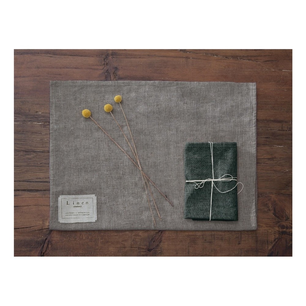 Sada 4 látkových ubrousků s příměsí lnu Really Nice Things Green Gradient, 43 x 43 cm - Obrázek 2