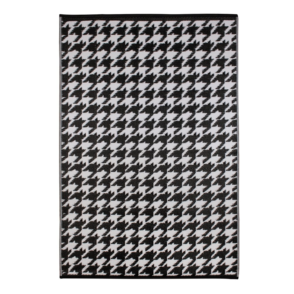 Černo-bílý venkovní koberec Green Decore Houndstooth, 120 x 180 cm Černo-bílý venkovní koberec Green Decore Houndstooth, 120 x 180 cm