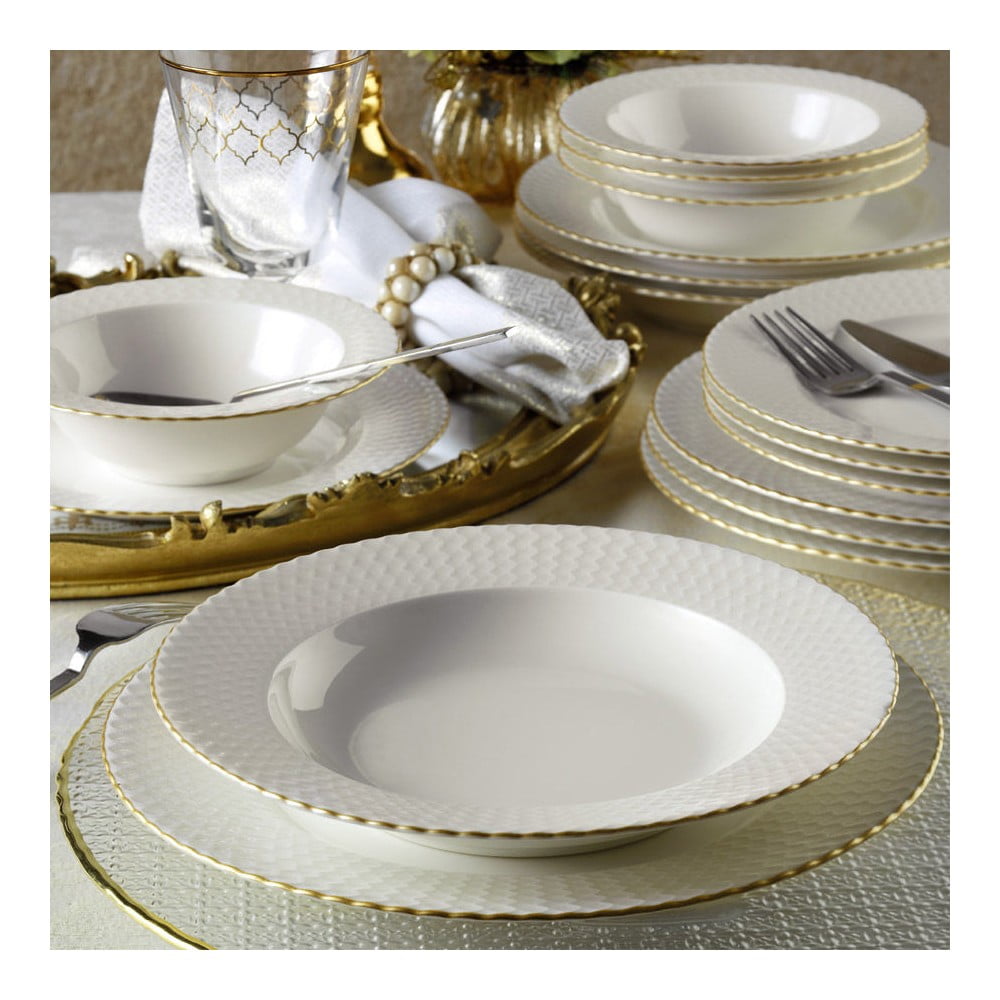 24dílná sada porcelánového nádobí Kutahya Galla - Obrázek 2
