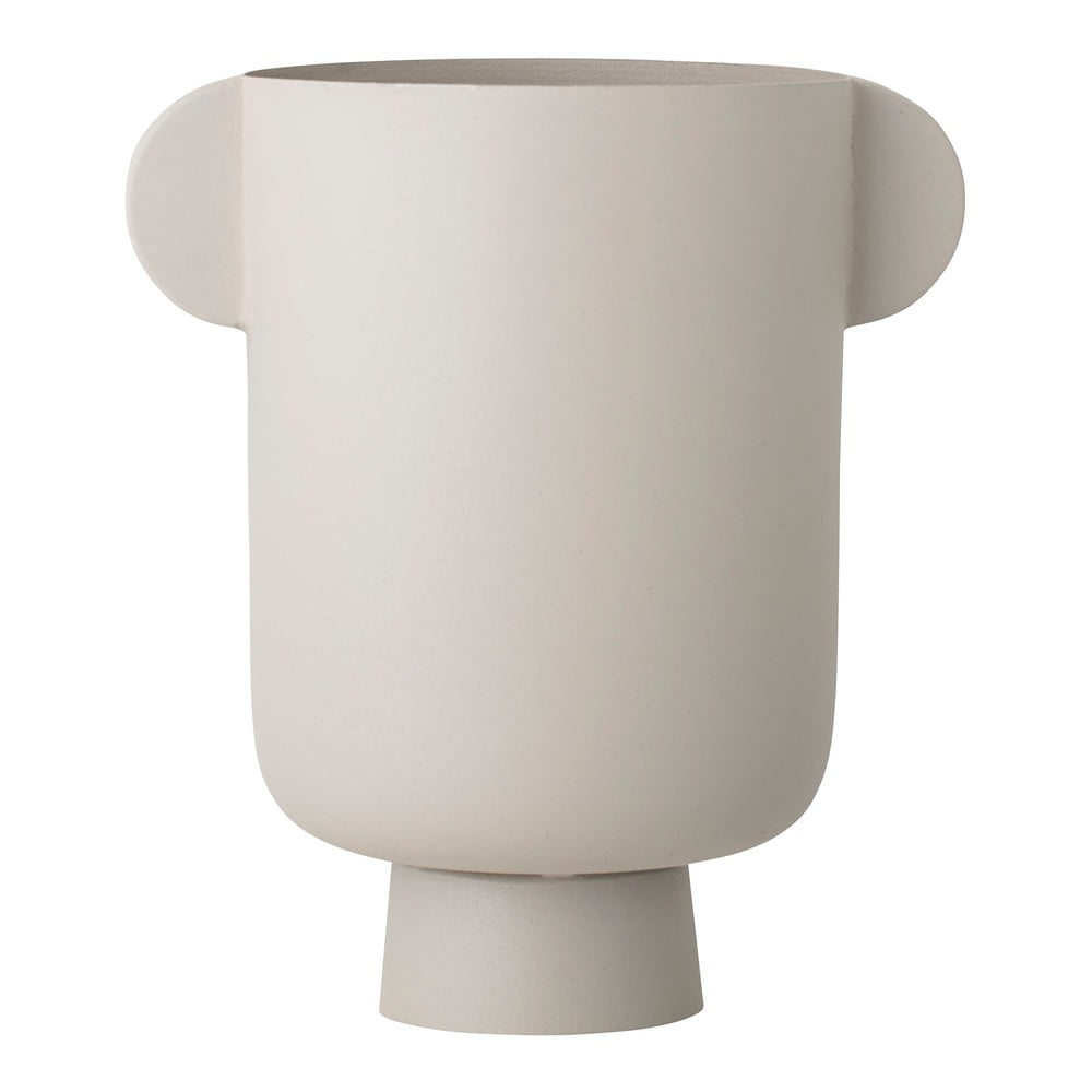 Šedá kovová váza Bloomingville Irie, výška 29 cm Šedá kovová váza Bloomingville Irie, výška 29 cm