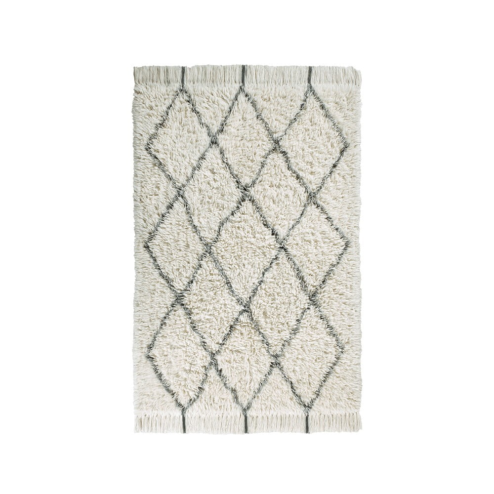 Krémový pratelný ručně tkaný vlněný koberec 140×200 cm Berber Soul – Lorena Canals Krémový pratelný ručně tkaný vlněný koberec 140×200 cm Berber Soul – Lorena Canals