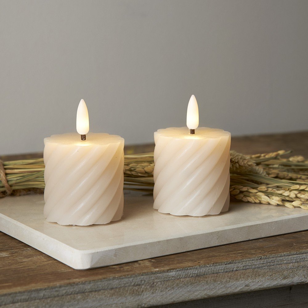 LED svíčky v sadě 2 ks (výška 7,5 cm) Flamme Swirl – Star Trading - Obrázek 2