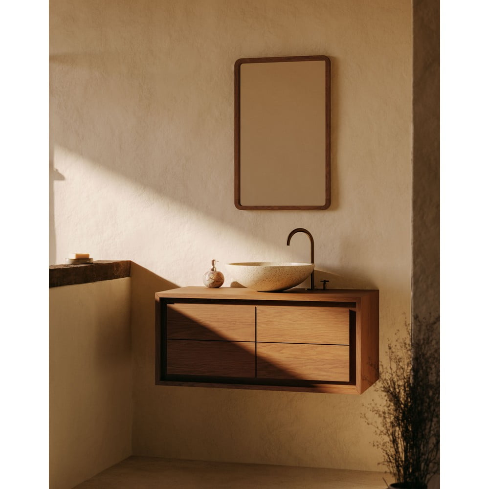 Nástěnné zrcadlo s dřevěným rámem 45x70 cm Shamel – Kave Home - Obrázek 2