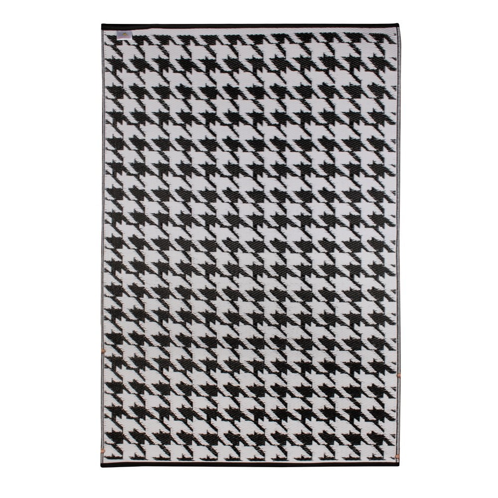 Černo-bílý venkovní koberec Green Decore Houndstooth, 120 x 180 cm - Obrázek 2