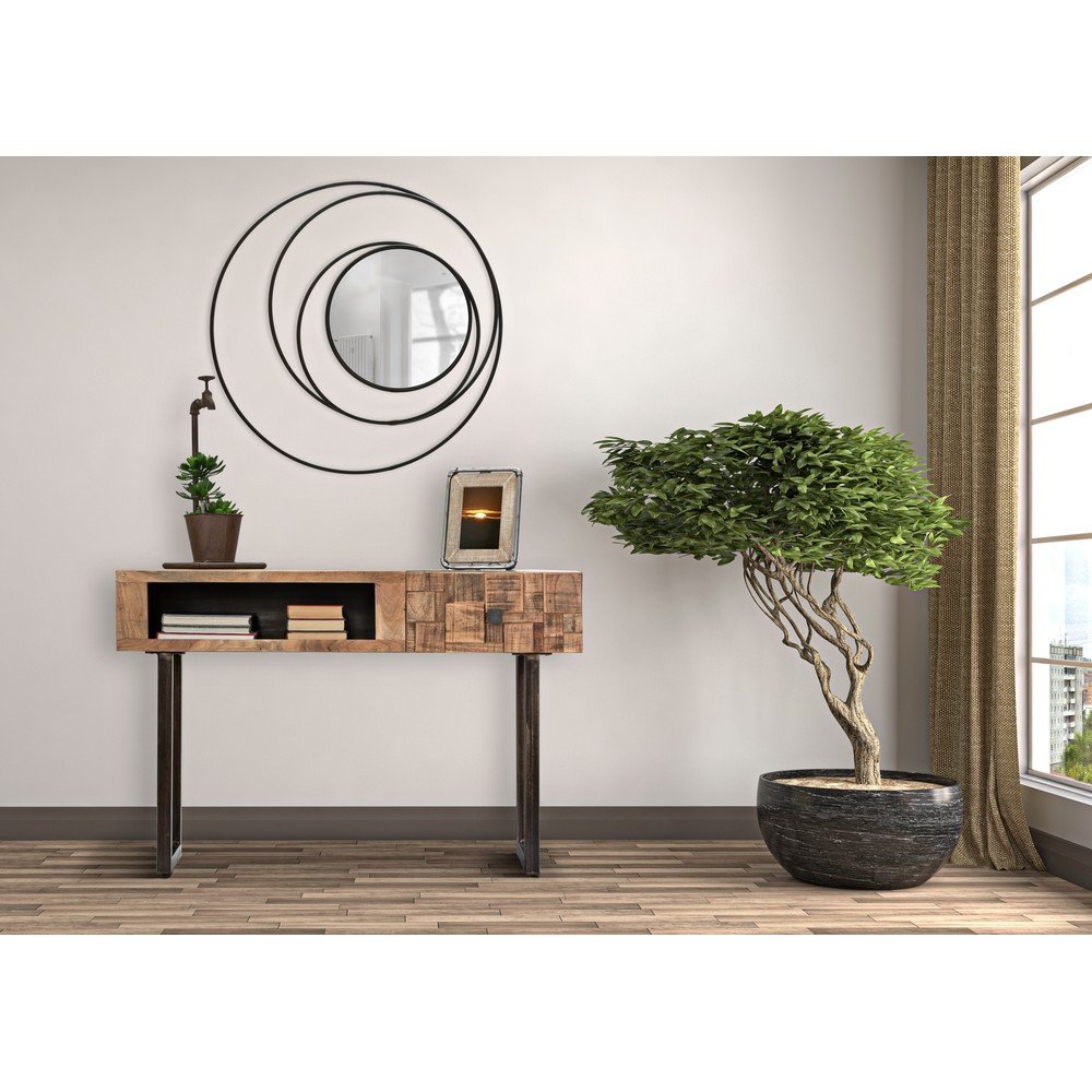 Nástěnné zrcadlo Mauro Ferretti Dark, ø 80 cm - Obrázek 2