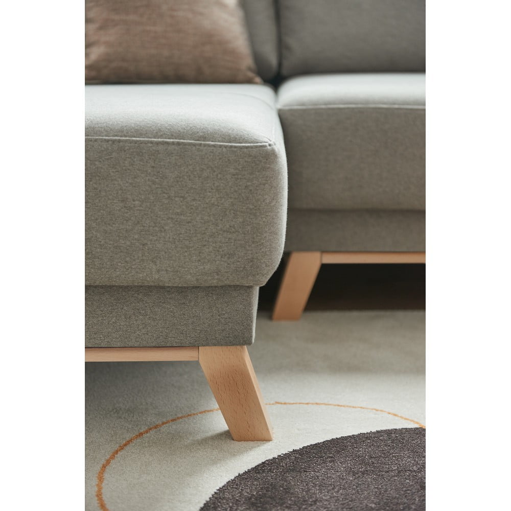 Světle šedá variabilní rozkládací rohová pohovka Bonami Selection Pop - Obrázek 2