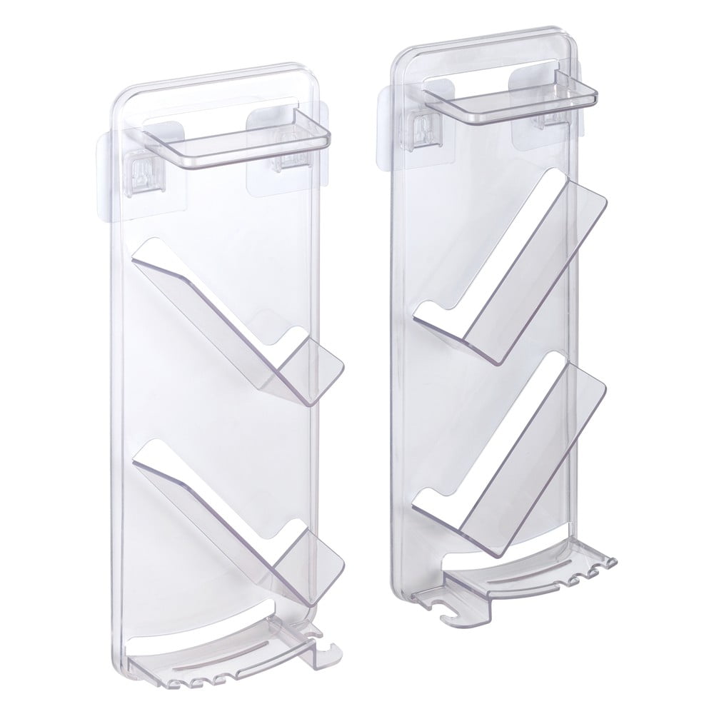 Samodržící koupelnové poličky v sadě 2 ks – Maximex Samodržící koupelnové poličky v sadě 2 ks – Maximex