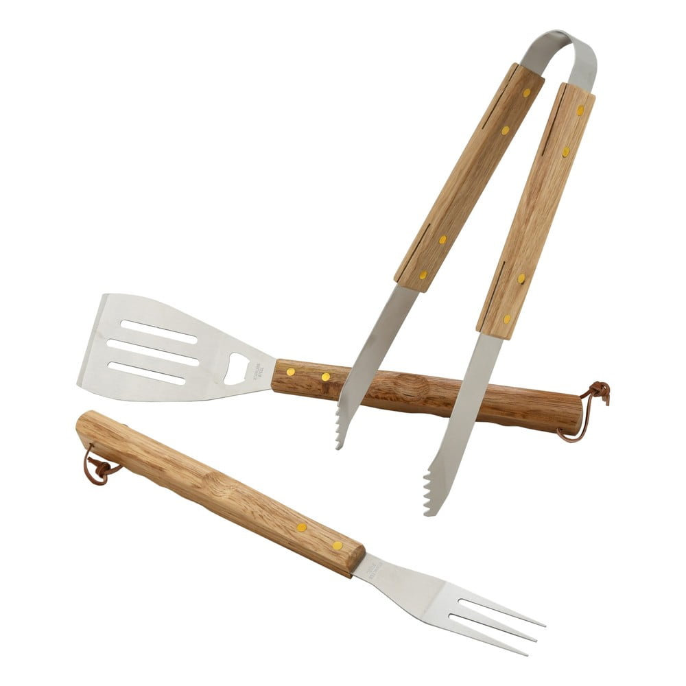 Set 3 kusů grilovacího nářadí Cattara Wood - Obrázek 2