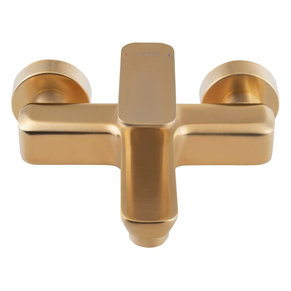 Nástěnná vanová baterie ve zlaté barvě (2 výstupy) Spy – Sapho - Obrázek 2
