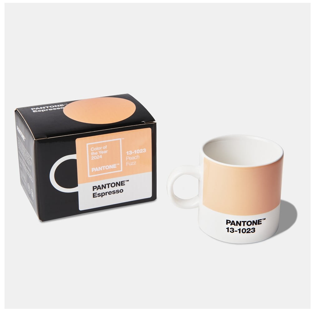 Oranžový keramický hrnek na espresso 120 ml Peach Fuzz 13-1023 – Pantone - Obrázek 2