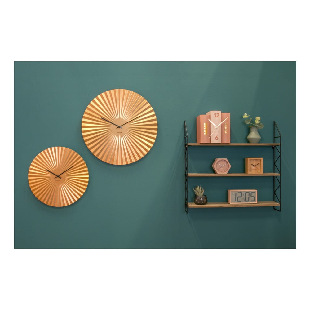 Hodiny ve zlaté barvě Karlsson Sensu, ø 40 cm - Obrázek 2