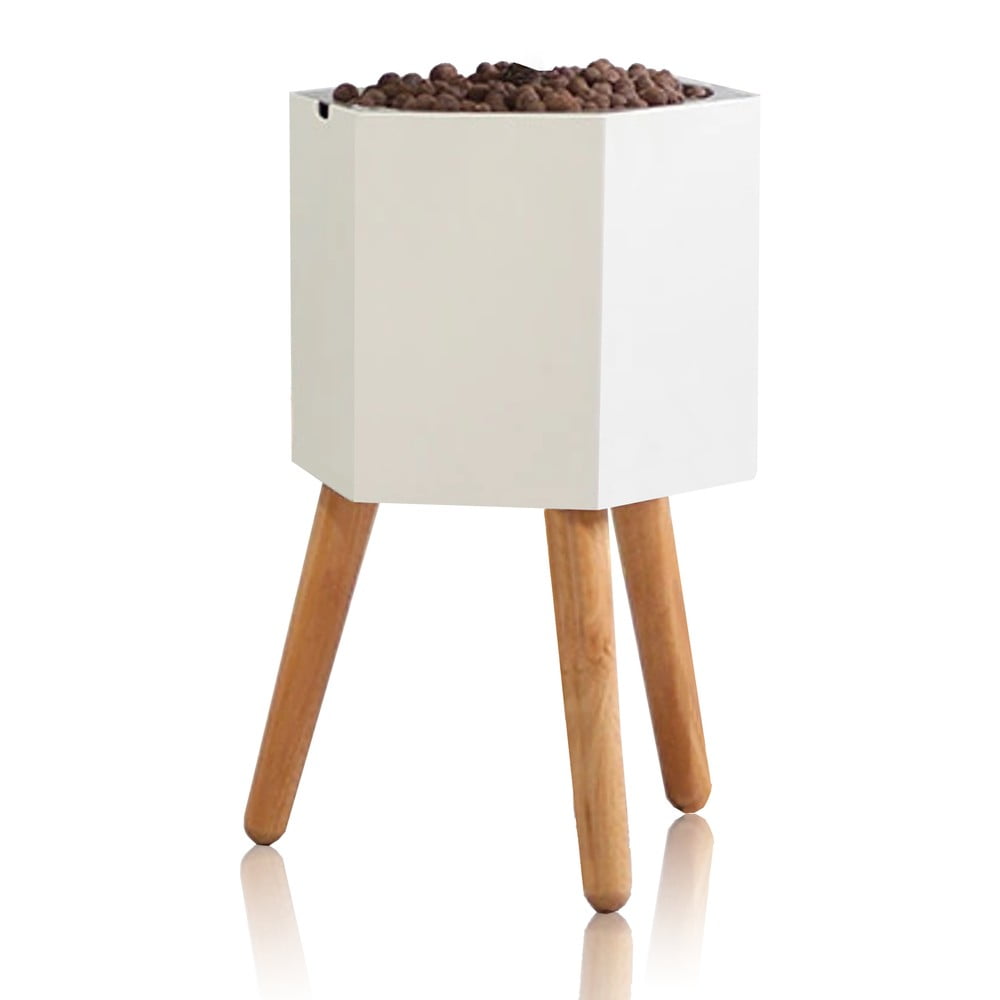 Bílý samozavlažovací květináč Tomasucci Calla, ø 22,8 cm Bílý samozavlažovací květináč Tomasucci Calla, ø 22,8 cm