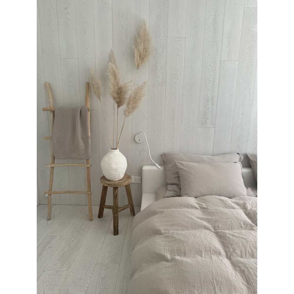 Béžové mušelínové povlečení na dvoulůžko 200×200 cm Plain Muslin – Butter Kings Béžové mušelínové povlečení na dvoulůžko 200×200 cm Plain Muslin – Butter Kings