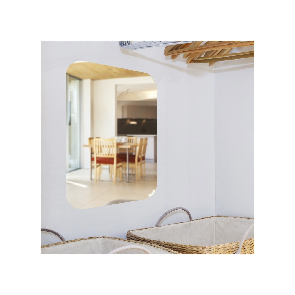 Zrcadlová adhezivní samolepka Ambiance Rectangle, 42 x 27 cm - Obrázek 2