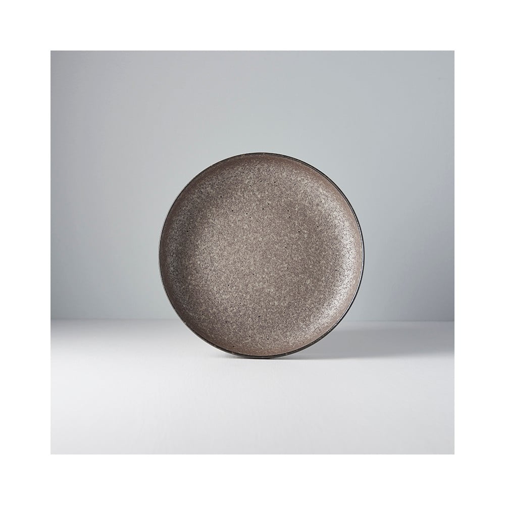 Béžový keramický talíř se zvednutým okrajem MIJ Earth, 700 ml - Obrázek 2