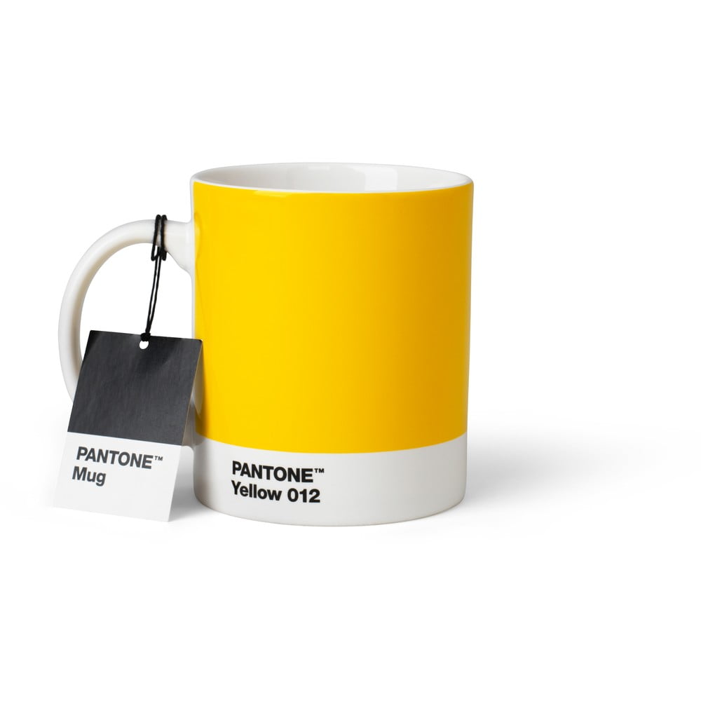 Žlutý keramický hrnek 375 ml Yellow 012 – Pantone - Obrázek 2