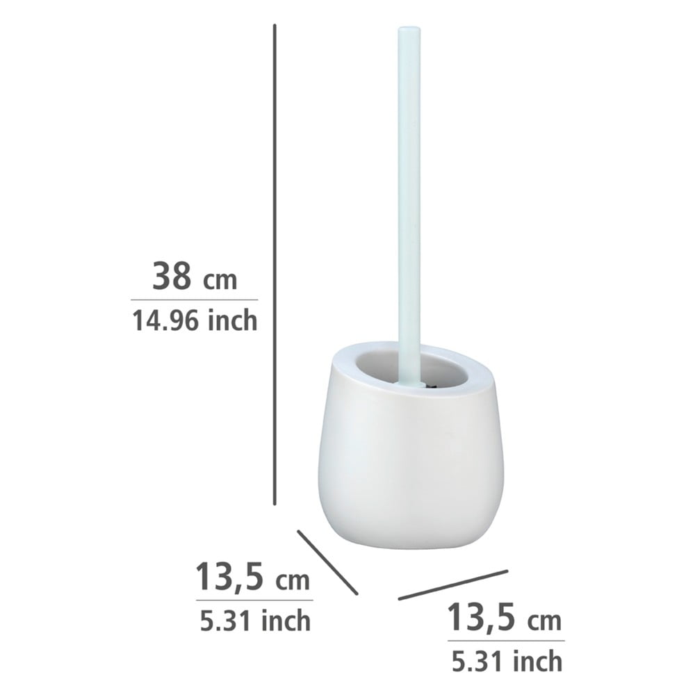 Bílý keramický toaletní kartáč Wenko Badi - Obrázek 2