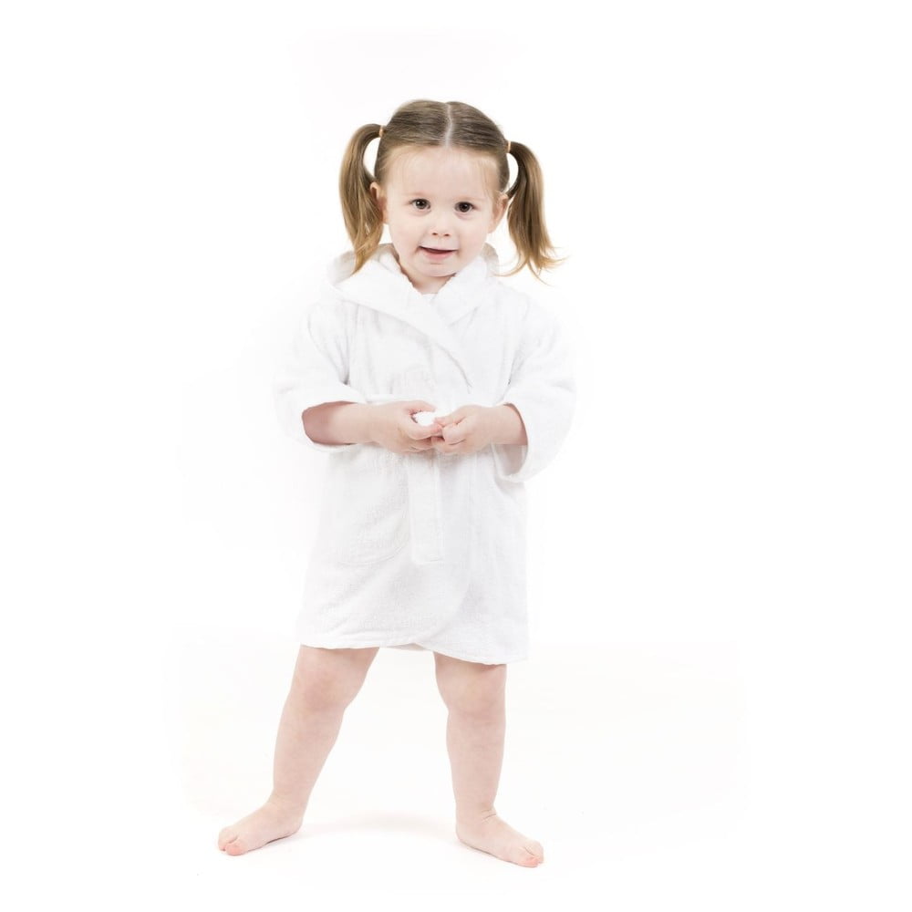 Bílý bavlněný dětský župan velikost 2-4 roky – Tiseco Home Studio - Obrázek 2