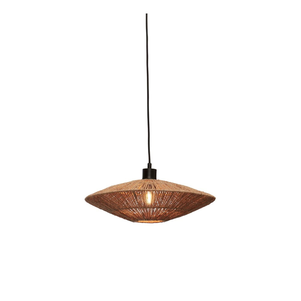 Závěsné svítidlo se stínidlem z juty v přírodní barvě ø 40 cm Iguazu – Good&Mojo Závěsné svítidlo se stínidlem z juty v přírodní barvě ø 40 cm Iguazu – Good&Mojo