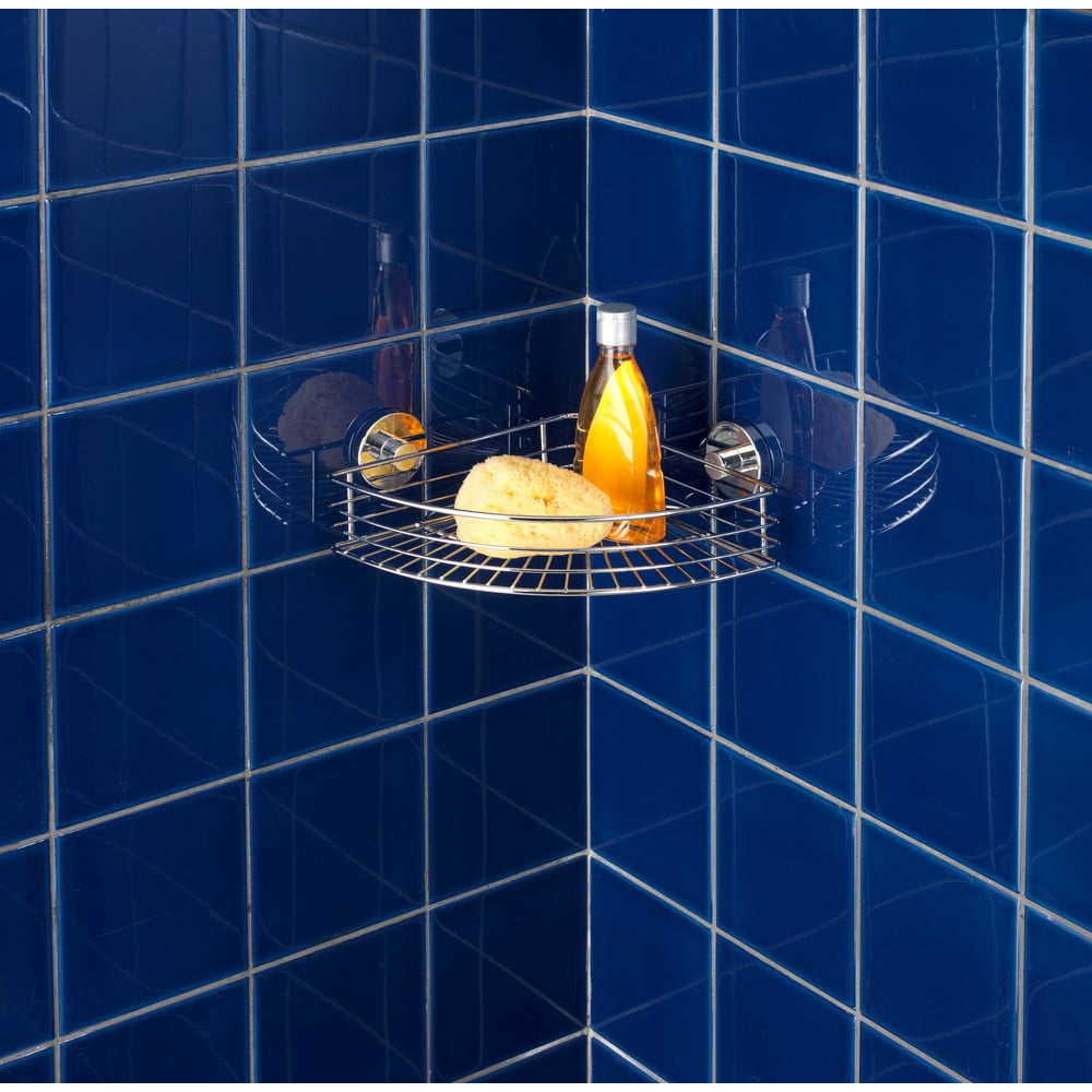 Samodržící rohová polička Wenko Vacuum-Loc, nosnost až 33 kg - Obrázek 2