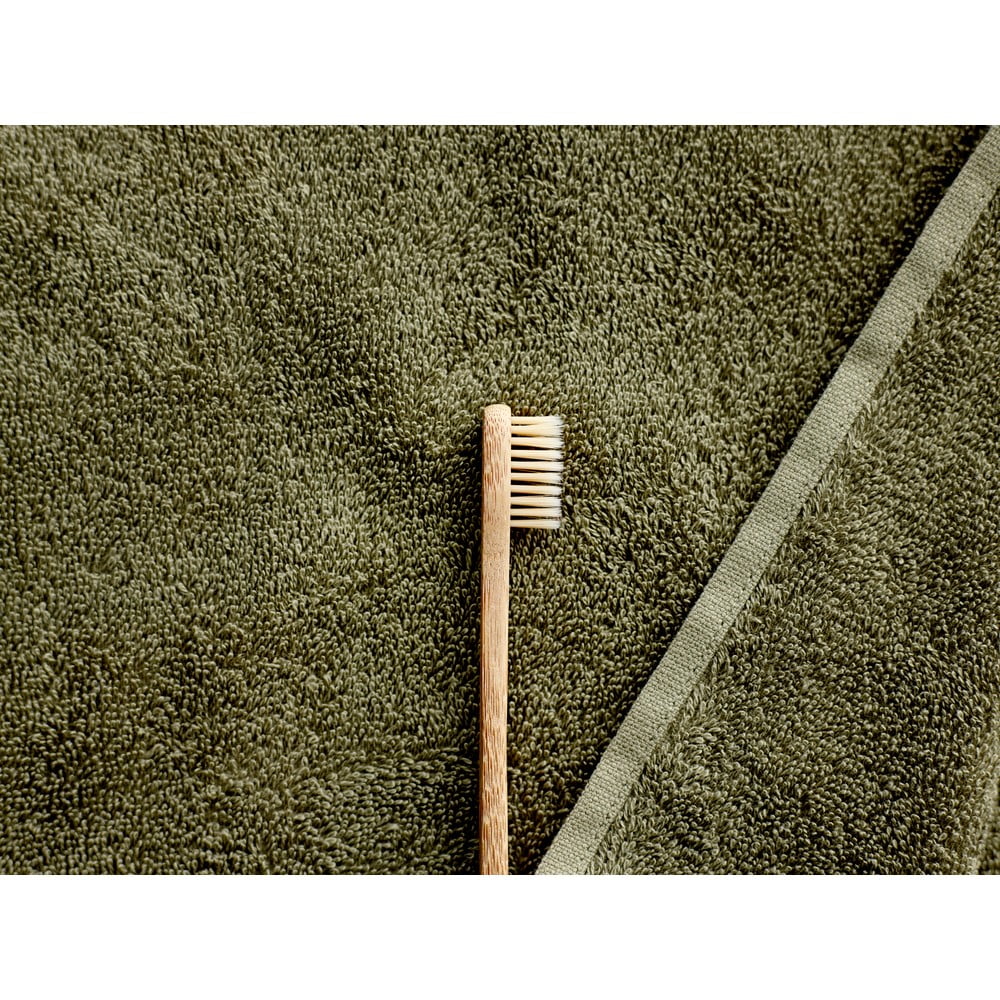 Olivově zelený ručník z froté bavlny Södahl, 100 x 50 cm - Obrázek 2