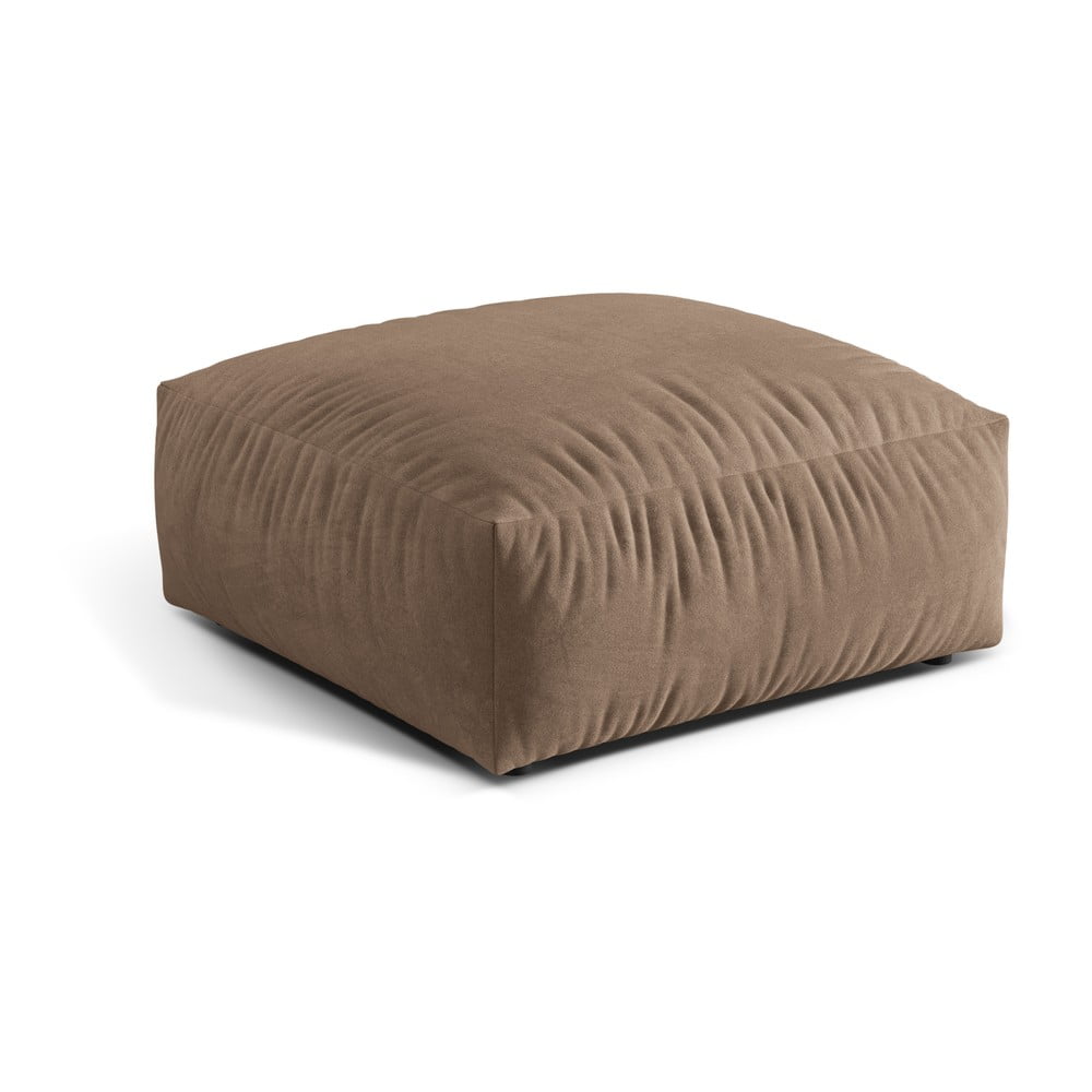 Světle hnědá sametová modulární podnožka Martina – Micadoni - Obrázek 2