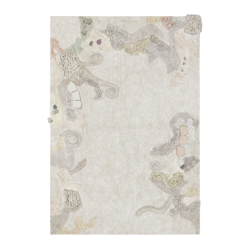Béžový bavlněný dětský hrací koberec 140×200 cm Seabed – Lorena Canals Béžový bavlněný dětský hrací koberec 140×200 cm Seabed – Lorena Canals