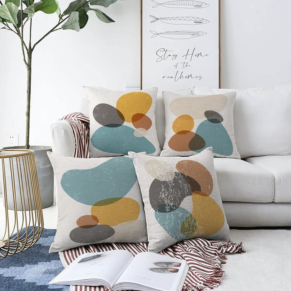 Sada 4 povlaků na polštáře Minimalist Cushion Covers Stones, 55 x 55 cm Sada 4 povlaků na polštáře Minimalist Cushion Covers Stones, 55 x 55 cm