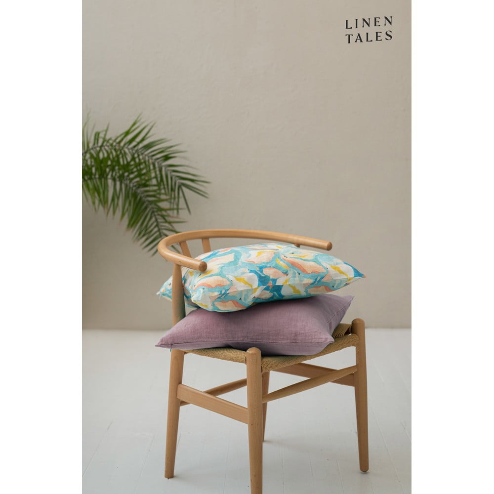 Lněný povlak na polštář 40x40 cm Ashes of Roses – Linen Tales - Obrázek 2