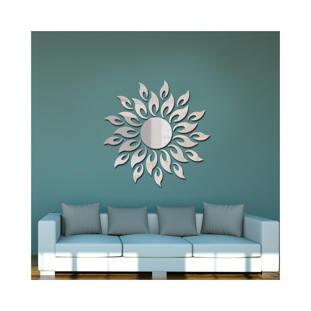 Nástěnné nalepovací zrcadlo Ambiance Sun - Obrázek 2