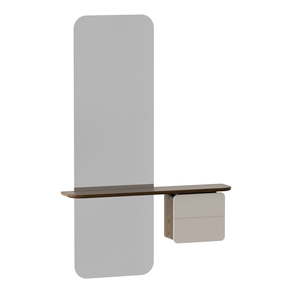 Bílo-hnědá předsíňová sestava v dekoru dubu One More Look – UMAGE Bílo-hnědá předsíňová sestava v dekoru dubu One More Look – UMAGE