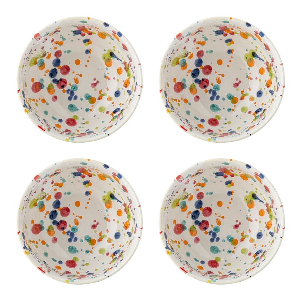 Krémové misky v sadě 4 ks z kameniny 300 ml Freckles – Bloomingville - Obrázek 2