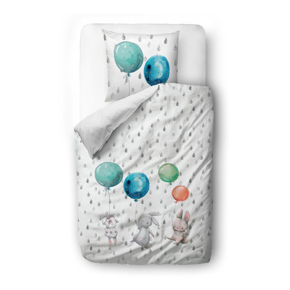 Bavlněné dětské povlečení Butter Kings Flying Bunnies, 100 x 130 cm Bavlněné dětské povlečení Butter Kings Flying Bunnies, 100 x 130 cm