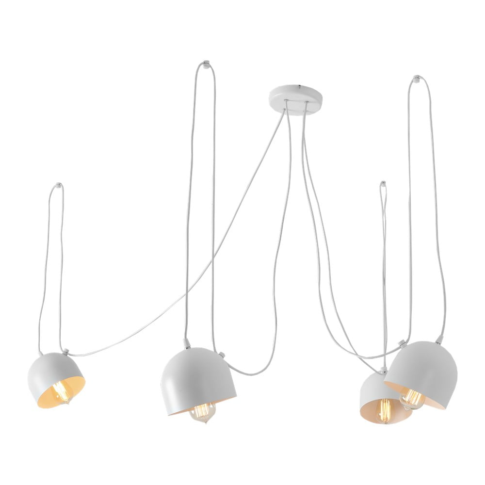 Bílé závěsné světlo pro 4 žárovky CustomForm Popo Bílé závěsné světlo pro 4 žárovky CustomForm Popo