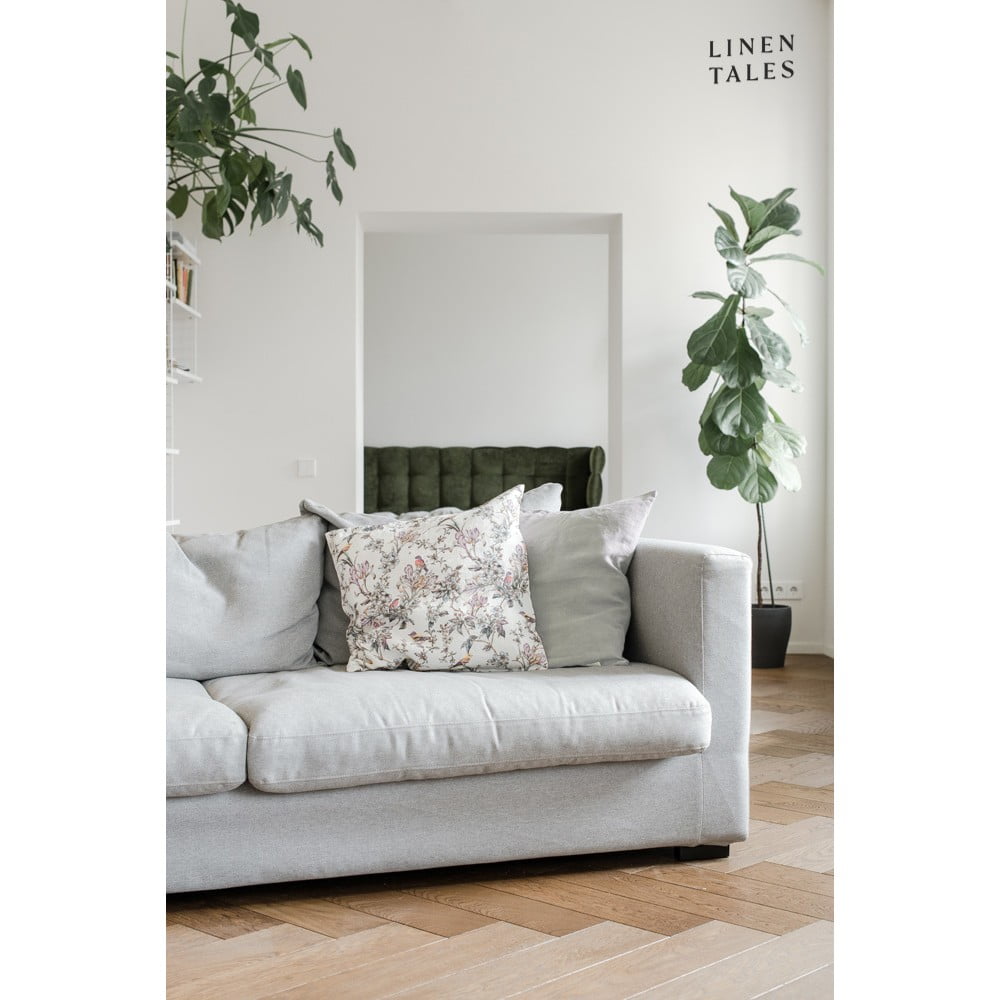 Lněný povlak na polštář 50x50 cm Light Grey – Linen Tales - Obrázek 2
