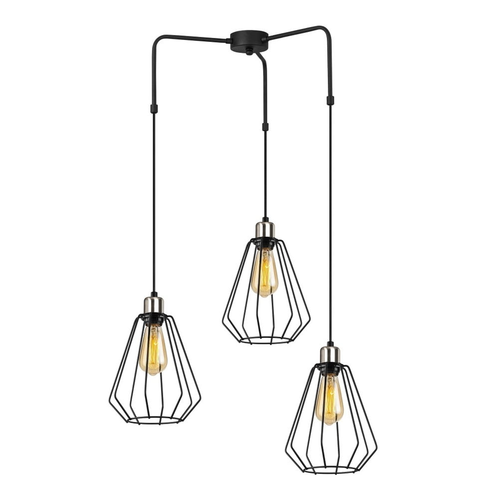 Černé kovové závěsné svítidlo Opviq lights Mathaios Černé kovové závěsné svítidlo Opviq lights Mathaios