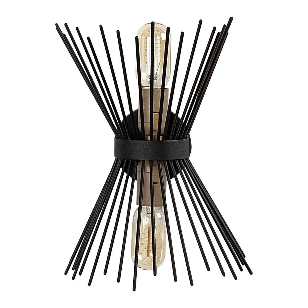 Černé kovové nástěnné svítidlo Opviq lights Glykera Černé kovové nástěnné svítidlo Opviq lights Glykera