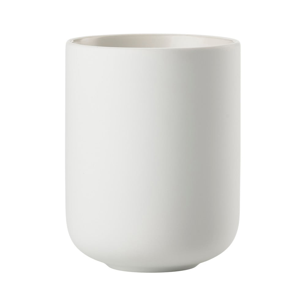 Bílý kameninový kelímek na zubní kartáčky Sensu – Zone Bílý kameninový kelímek na zubní kartáčky Sensu – Zone