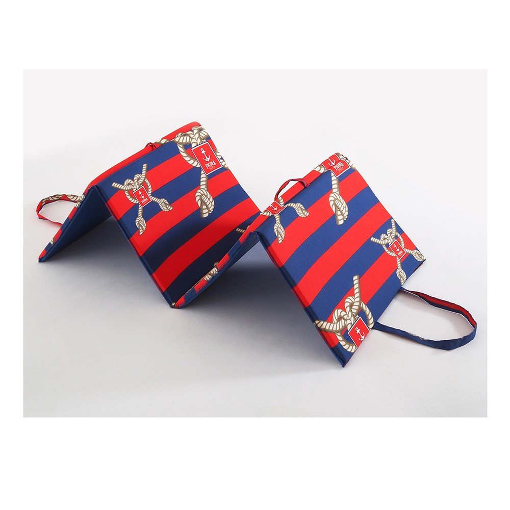 Červeno-modrý zahradní podsedák na lehátko 49x137 cm Ship Rope – B.E.S. - Obrázek 2