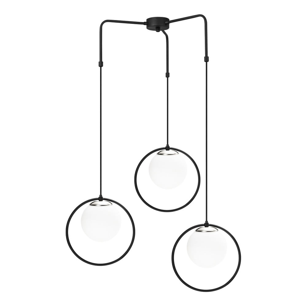 Černé kovové závěsné svítidlo Opviq lights Nazarios Černé kovové závěsné svítidlo Opviq lights Nazarios