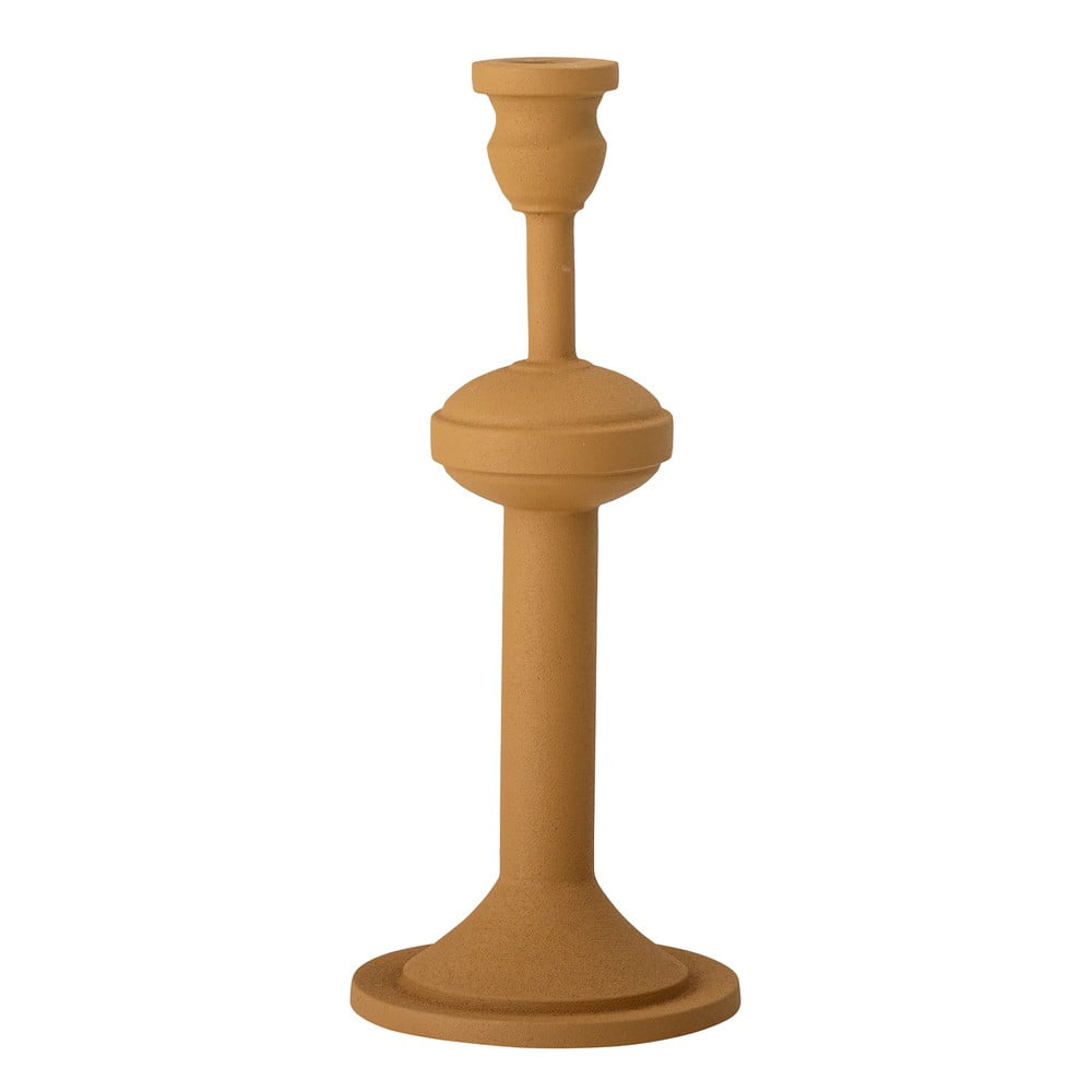 Žlutý kovový svícen Bloomingville Indica, výška 26 cm Žlutý kovový svícen Bloomingville Indica, výška 26 cm