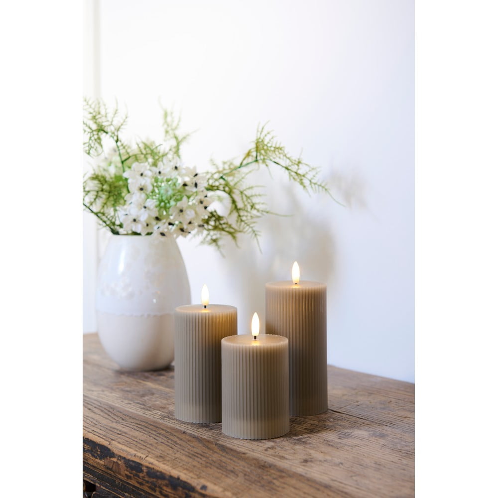 LED svíčky v sadě 3 ks na USB (výška 15 cm) Smilla – Sirius - Obrázek 2