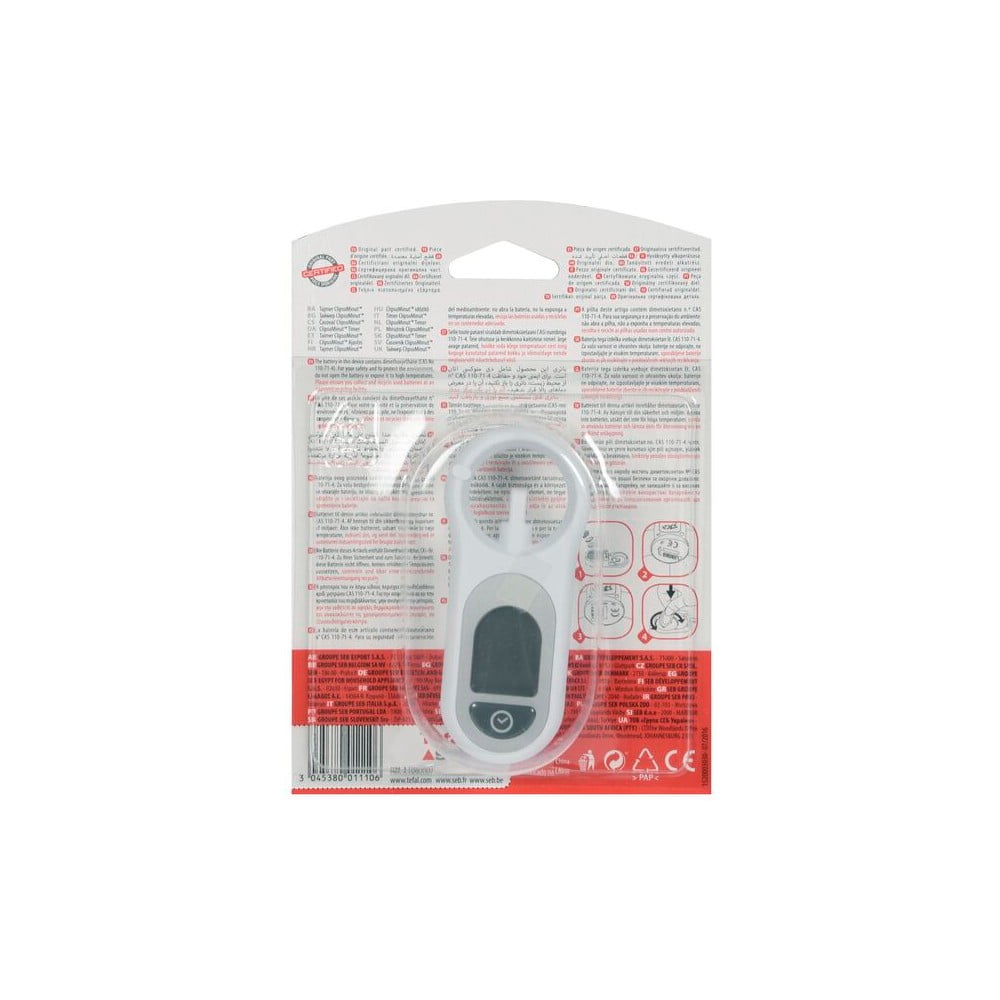 Bílá digitální minutka Clipso Minut X1060007 – Tefal - Obrázek 2