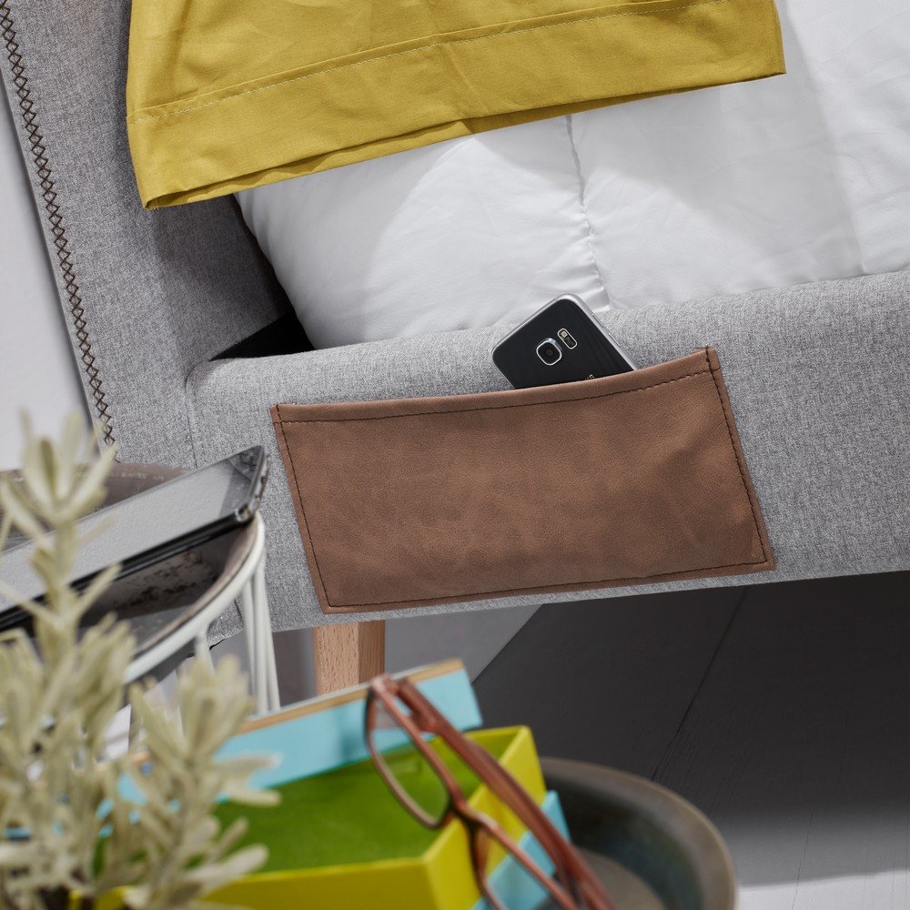 Šedá dvoulůžková postel Kave Home Lydia, 160 x 200 cm - Obrázek 2