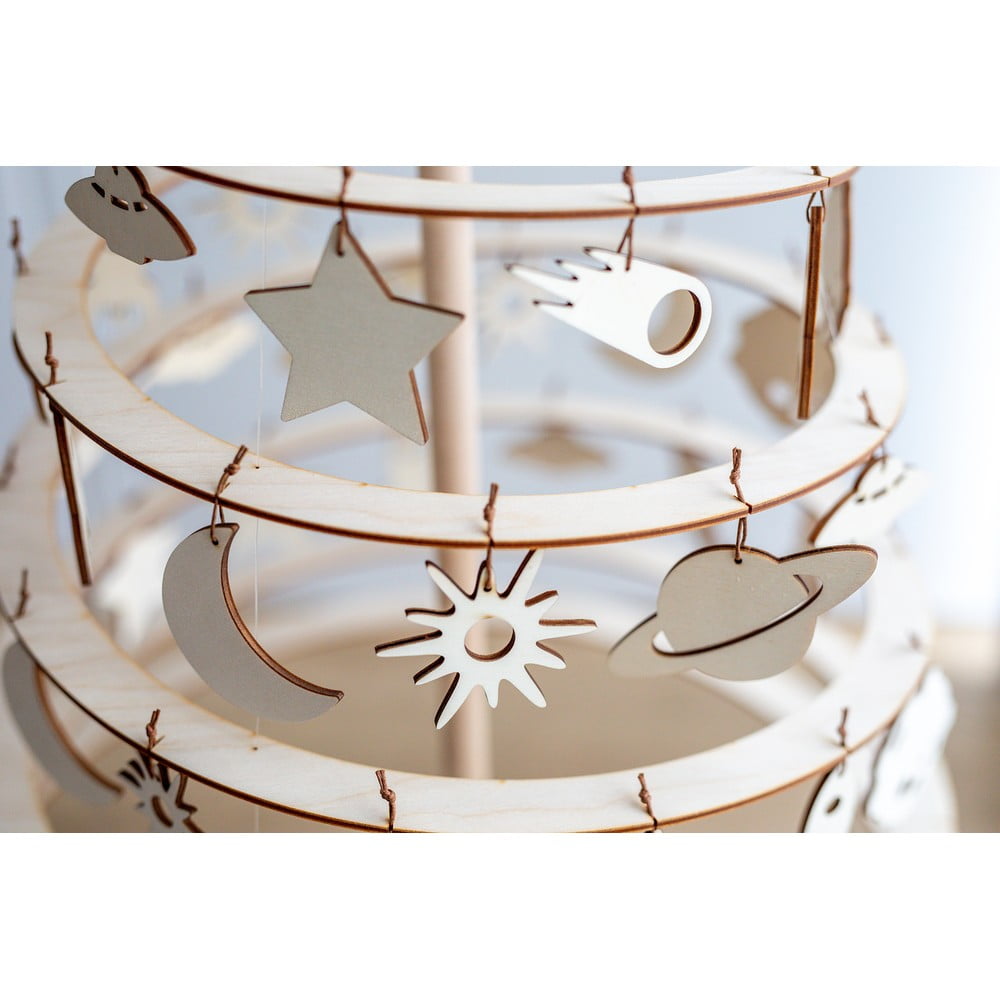 Sada 8 dřevěných vánočních dekorací Spira Medium - Obrázek 2