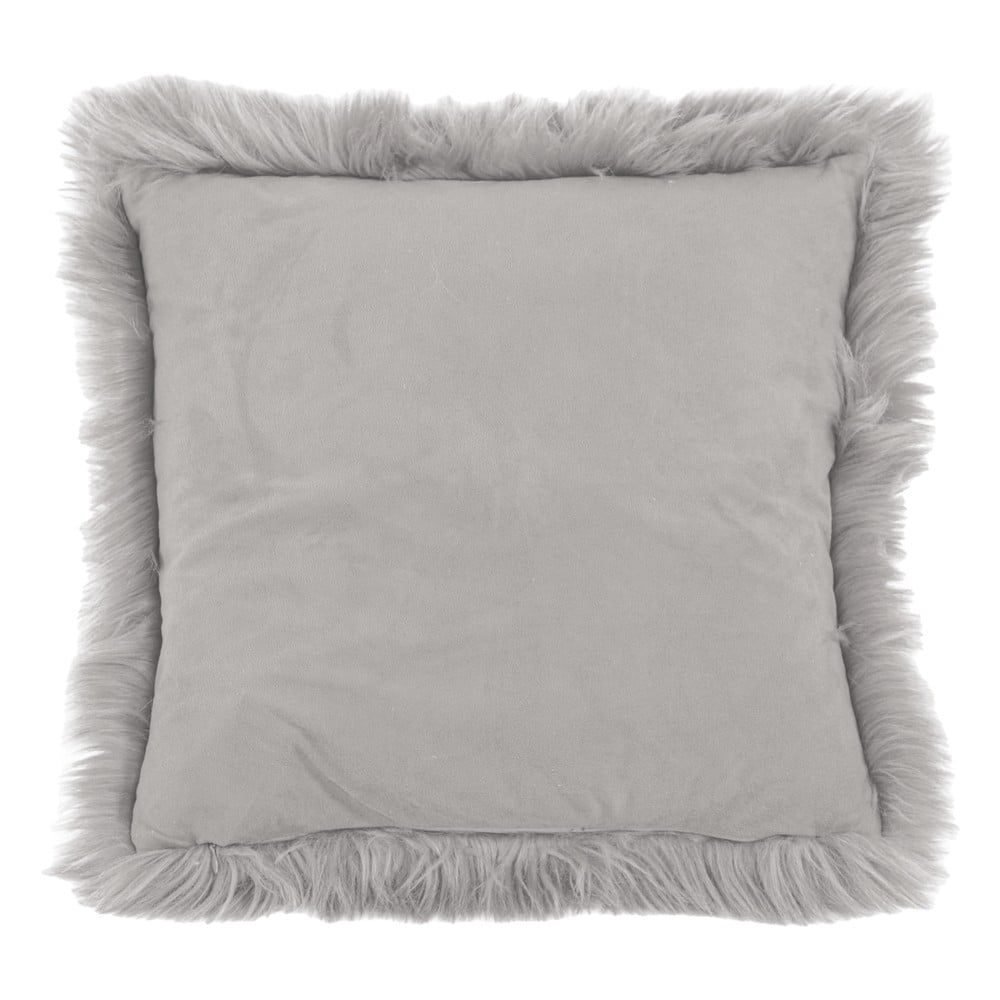 Šedý polštář Tiseco Home Studio Sheepskin, 45 x 45 cm - Obrázek 2