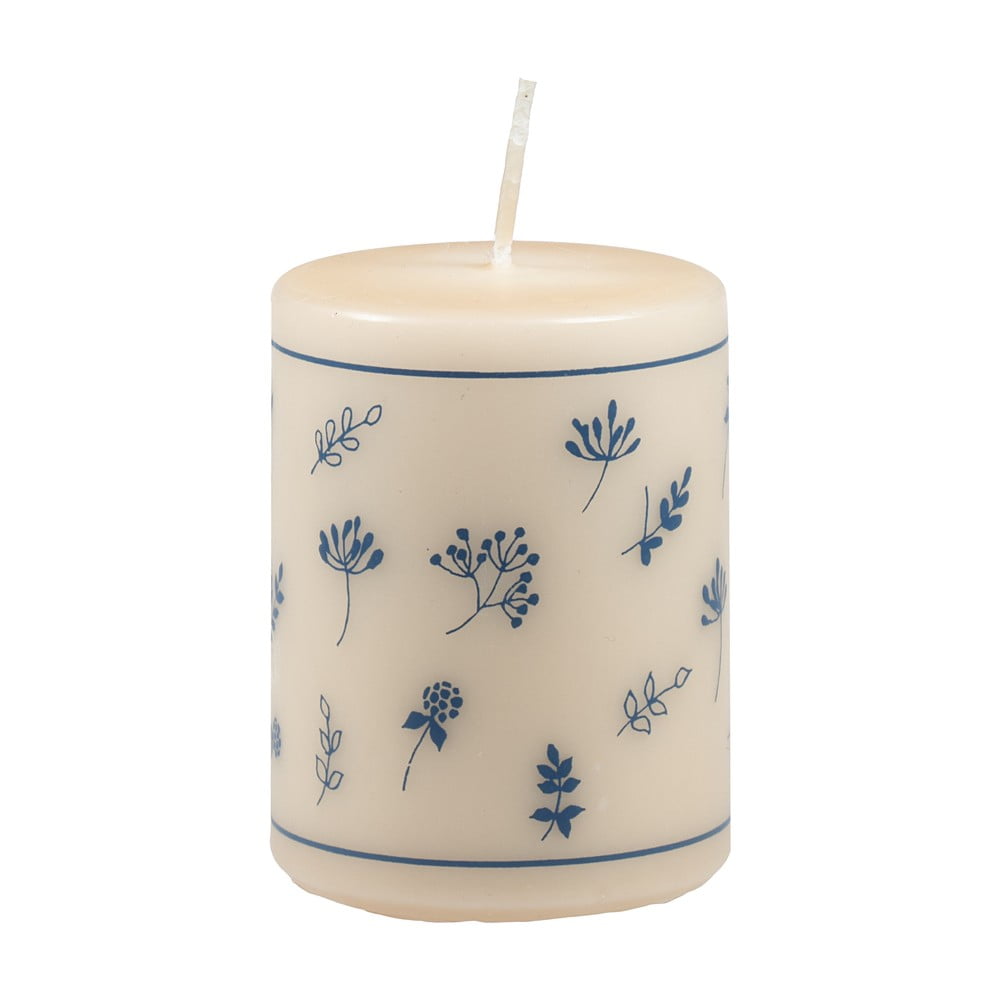 Béžová svíčka Unipar Fleur, doba hoření 30 h Béžová svíčka Unipar Fleur, doba hoření 30 h