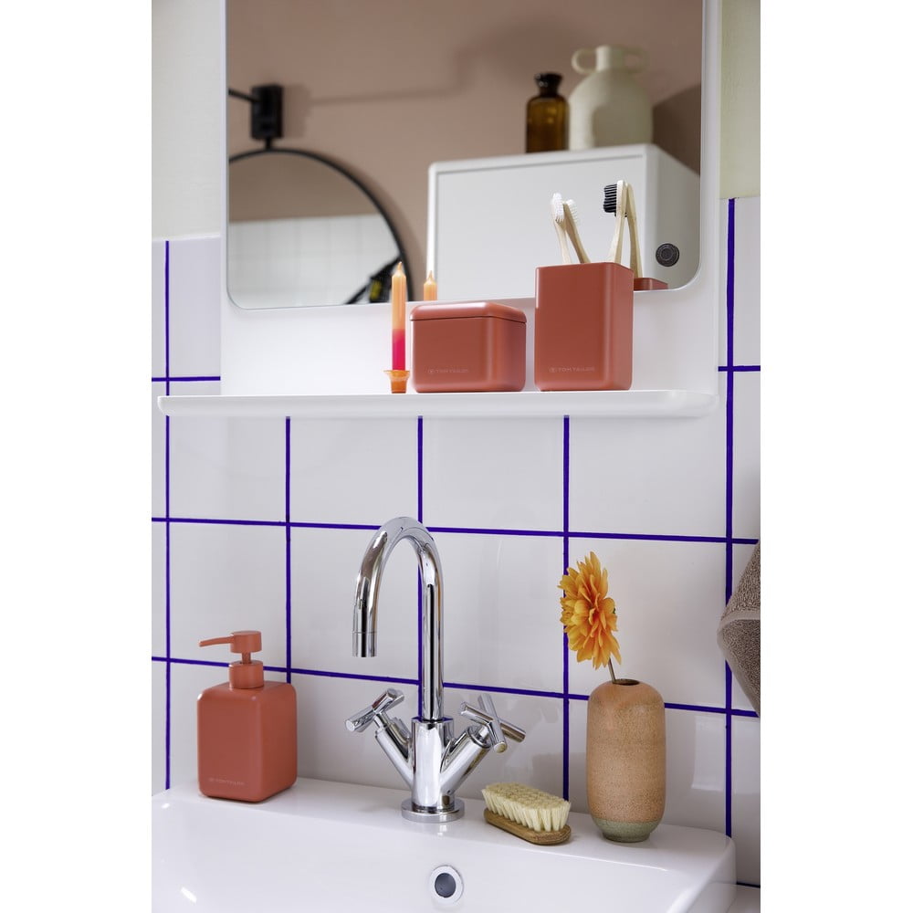 Oranžový dávkovač mýdla z polyresinu 380 ml Tom Tailor T-Rounded – Wenko - Obrázek 2